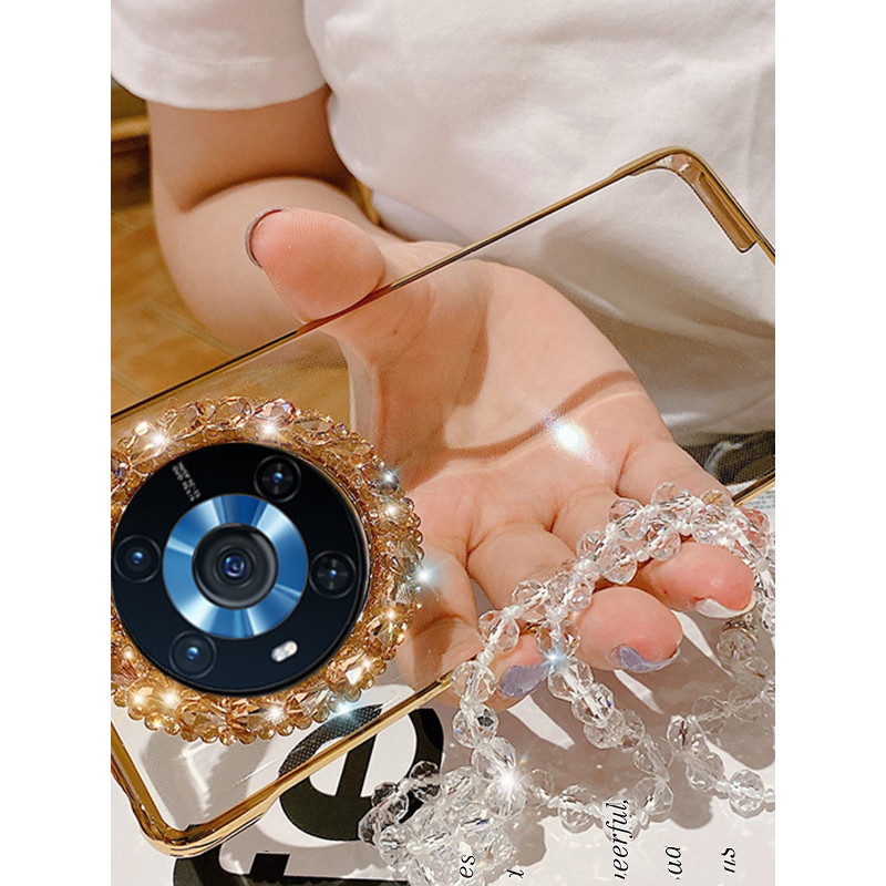 Adequado para Huawei Honor magic4 Shell Lente feminina com tudo incluído Full Diamond magic3pro Tela curva Cordão exclus