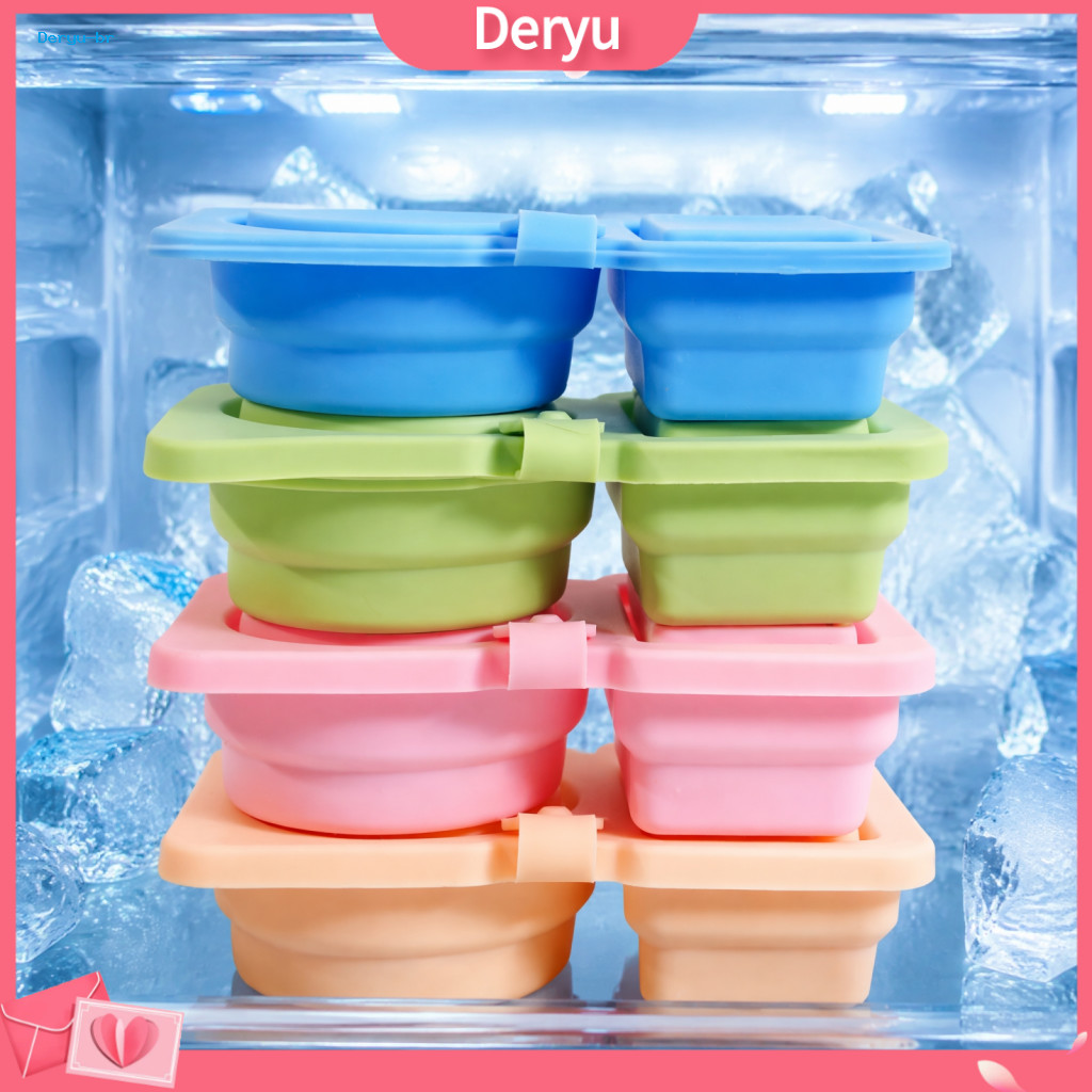 Travel Snack Box for Kids Silicone Reusable Containers with Lids – Double Compartment Portable Food Storage Mini Seaso