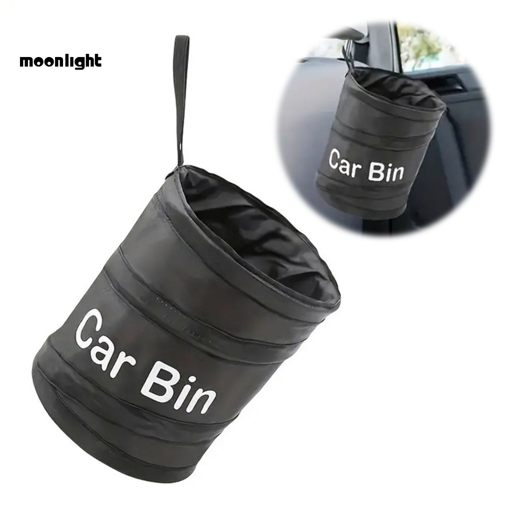 Collapsible Car Trash with Lid – Waterproof Oxford Cloth Foldable Bin for Suv Truck Minivan Sedan Portable Garbage Con