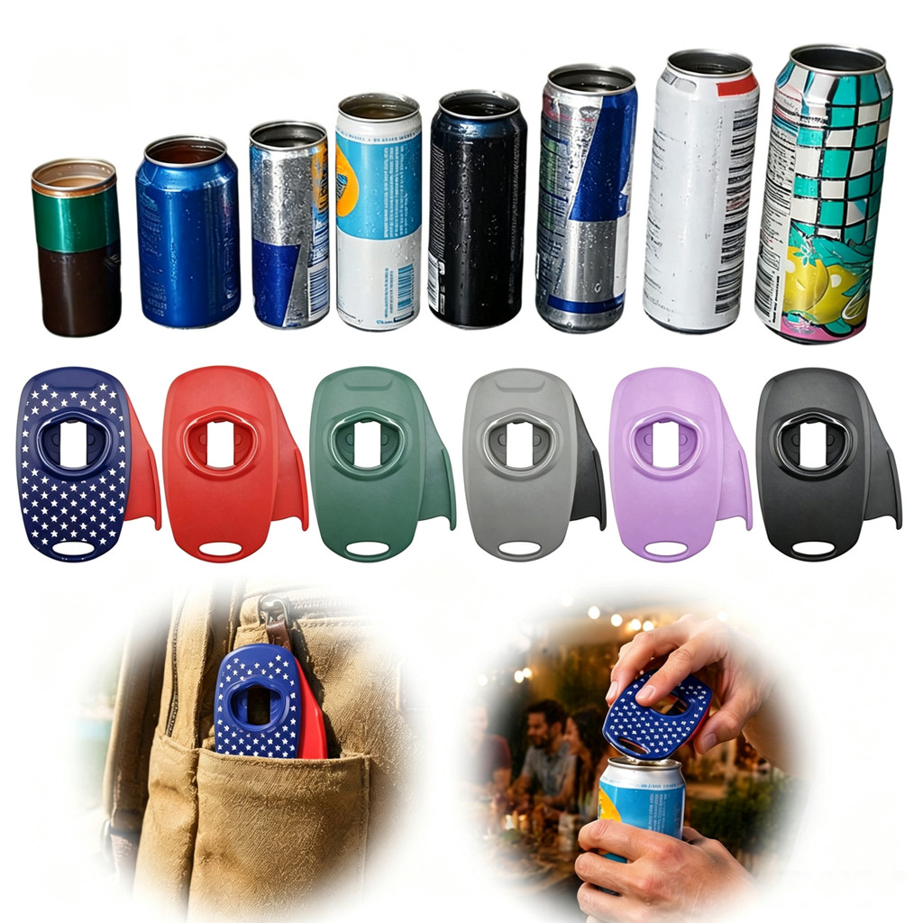 Opener for Kitchen Safety Lid Remover for Soda Cans Topless with Smooth Edge Durable Stainless Steel Blade Portable Bott