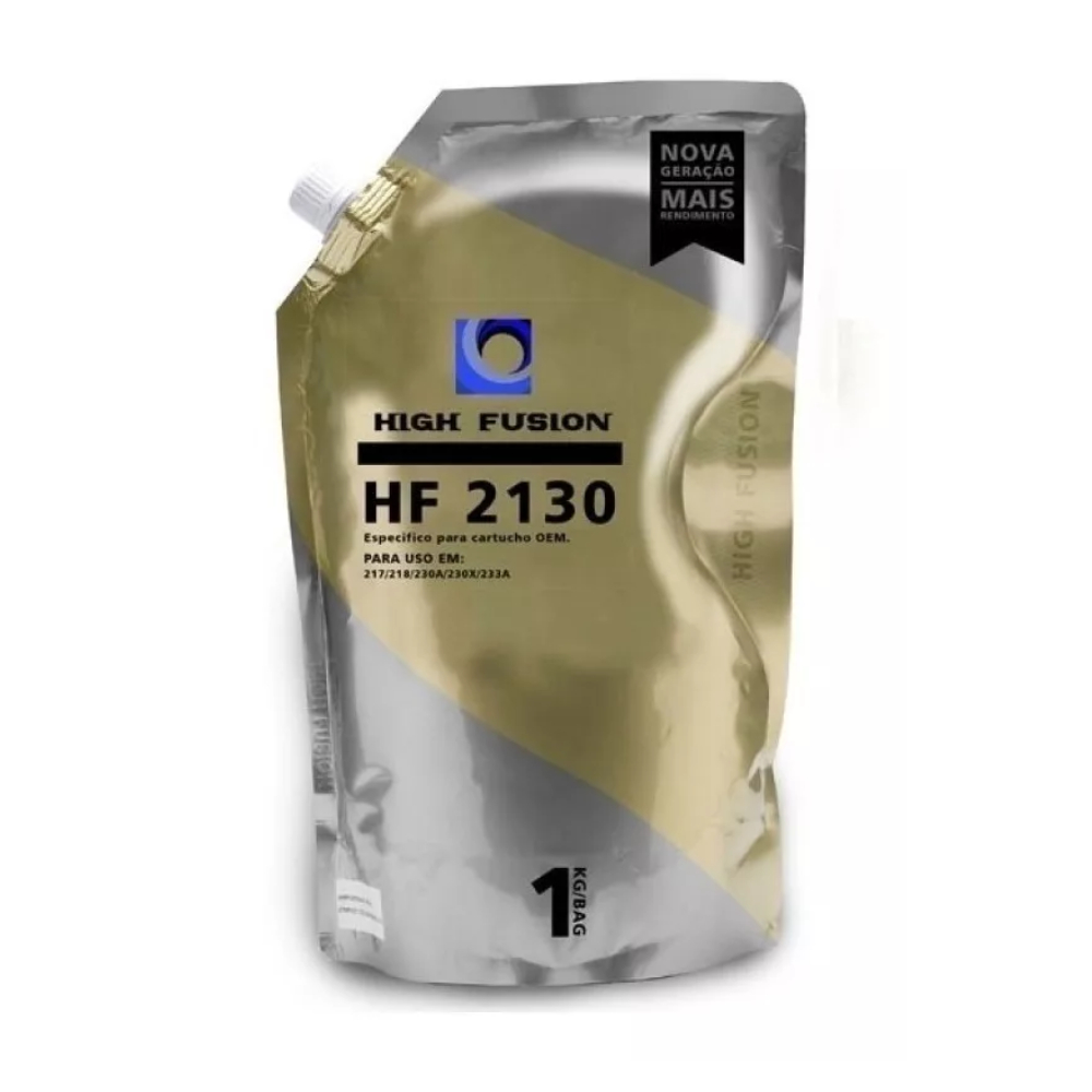Pó de Toner High Fusion HF2130 Compatível HP CF217A/CF218A/CF230A/CF230X/CF233A Bag 1kg