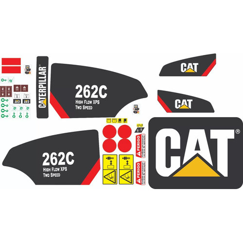Adesivos Compatível Com Mini Carregadeira 262c High Flow Xps