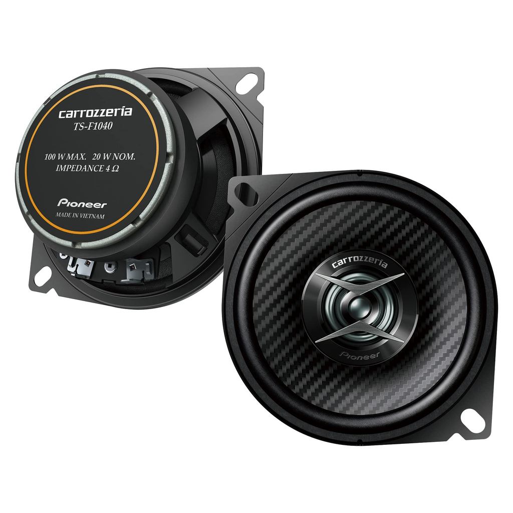 Pioneer Speaker TS-F1040-2 10cm Custom Fit Coaxial 2-Way High-Resolution Compatible Carrozzeria