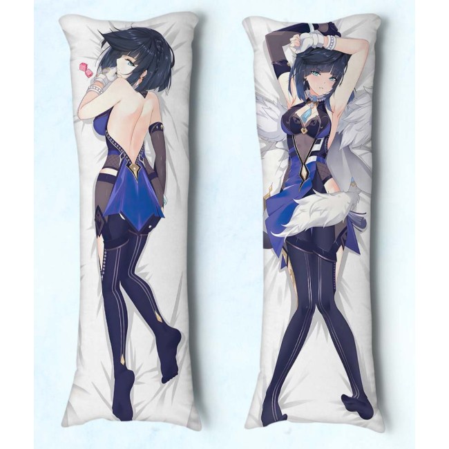 Travesseiro de Abraçar Dakimakura Tam 90X30 Genshin Impact Yelan 01