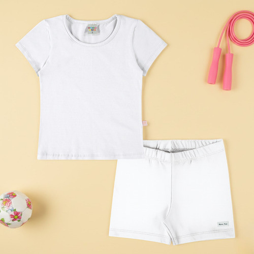 Conjunto Fitness Esportes Meninas Blusinha E Shorts Have Fun