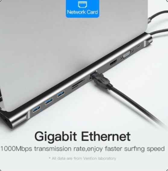 Dell Dock Station Adaptador - Usbc, Hdmi, Vga, Rede, Usb 3.0 10 saidas com garantia total