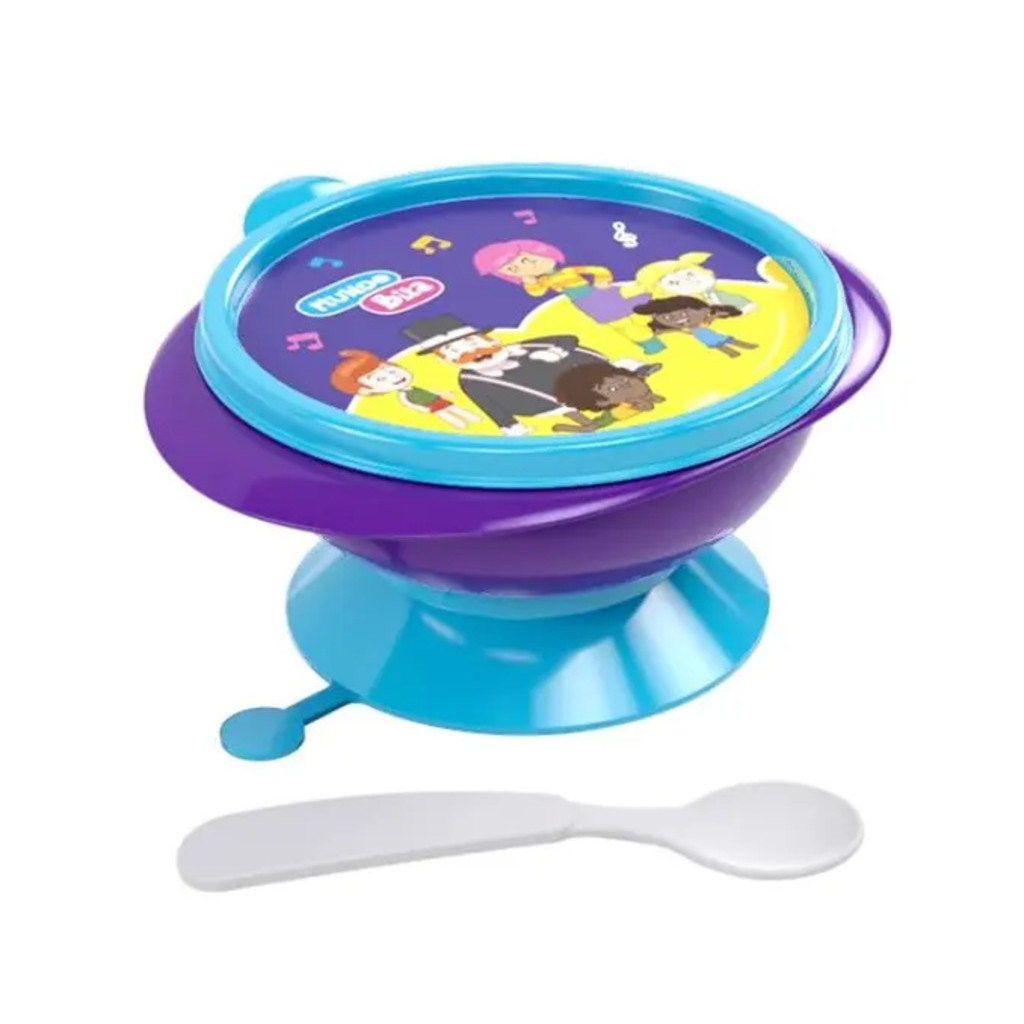 Kit Alimentação Infantil do Mundo Bita com Pratinho 240ml e Colher Ideal Para Introdução Alimentar