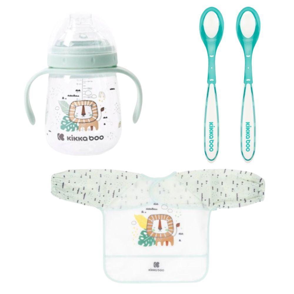Kit Babador Manga Longa + Copo 240ml + Colheres Sensitivas