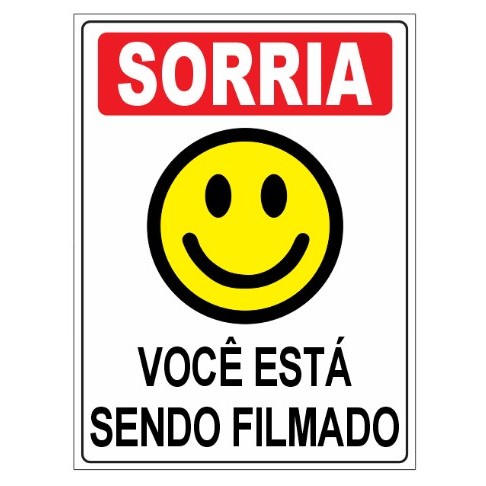 Placas Ambiente Monitorado Por Câmeras De Segurança Ps 1mm