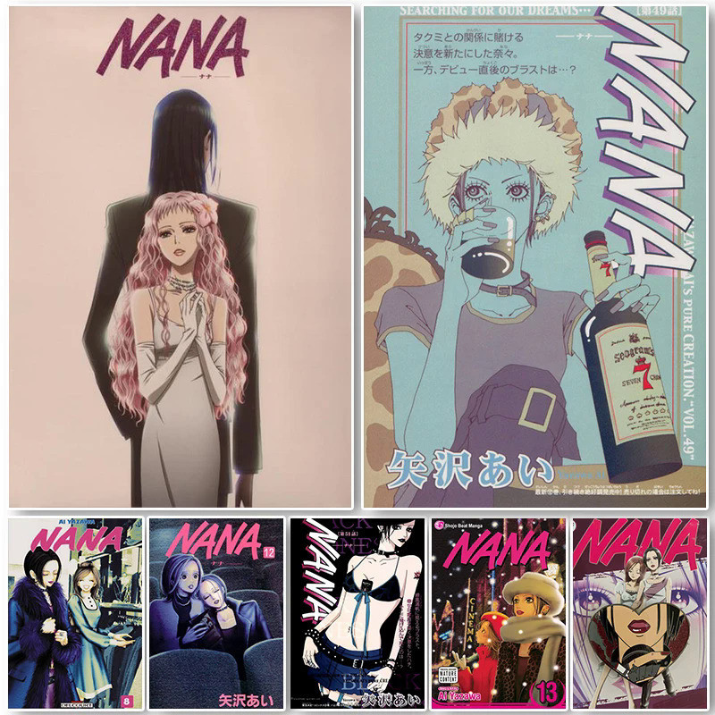 Nana Retro Pôster Decoração Pintura De Parede Arte Impressão De Alta Definição Personagem Anime Japonês De Sala De Estar