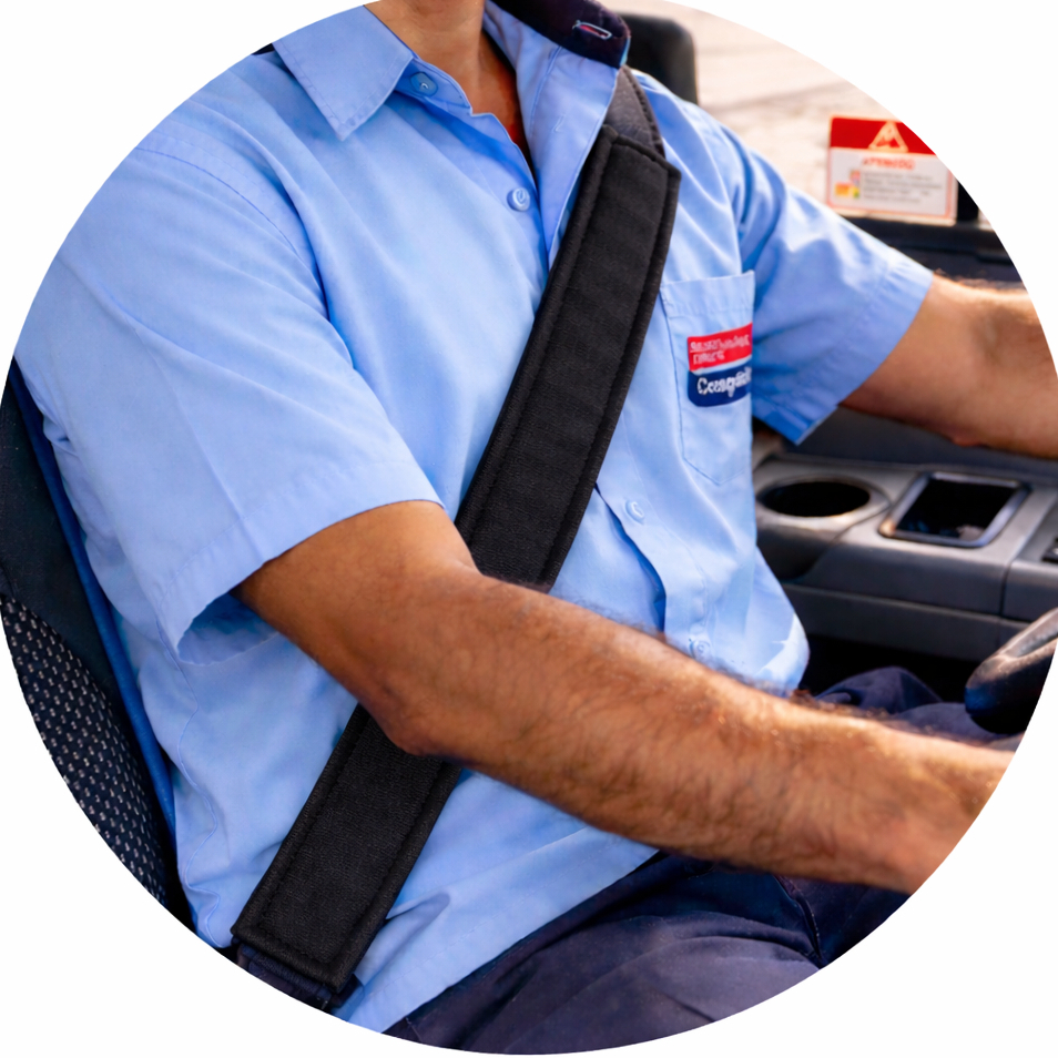 CAPA DE CINTO ÔNIBUS, CAMINHÃO, MICRO-ŌNIBUS 80CM TECIDO OXFORD COM ZIPER (UNIDADE)