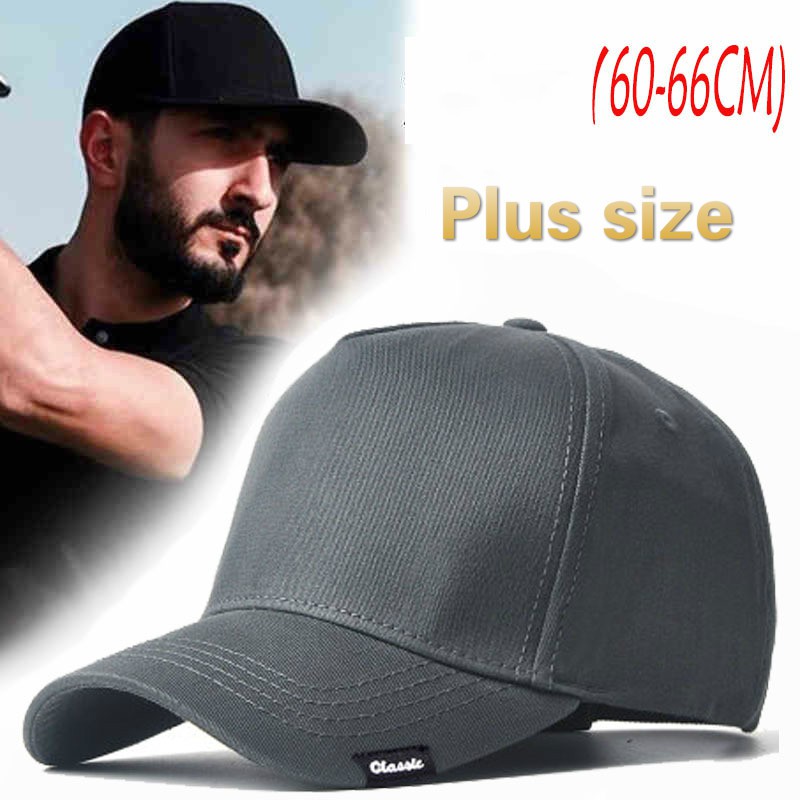 60-65 Cm Big Head Man Large Size Baseball Hats Summer Outdoors Thin Dry Quick Sun Hat Men Cotton Plus Size Sport Cap