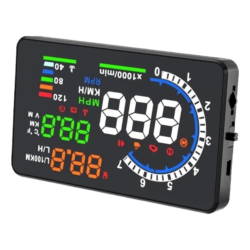 Velocímetro Digital Hud A1000 Head Up Display Obd2 Para Carro