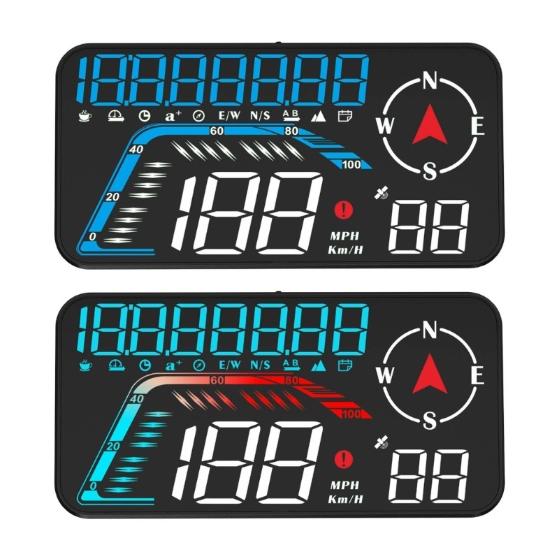 Universal G12 Carro GPS HUD Auto Head Up Display Projector Velocímetro Com Alarme De Segurança De Sobrevelocidade