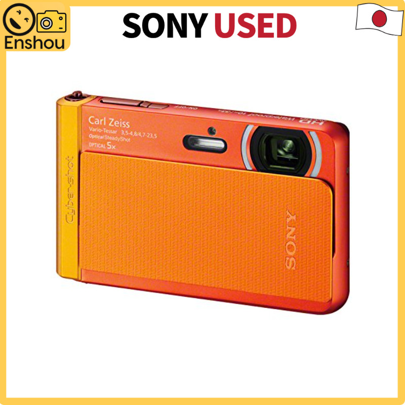 USED DoJapão[USADO]SONY Digital Camera Cyber-shot TX30 Optical 5x Orange DSC-TX30-D JAN:0124991750468