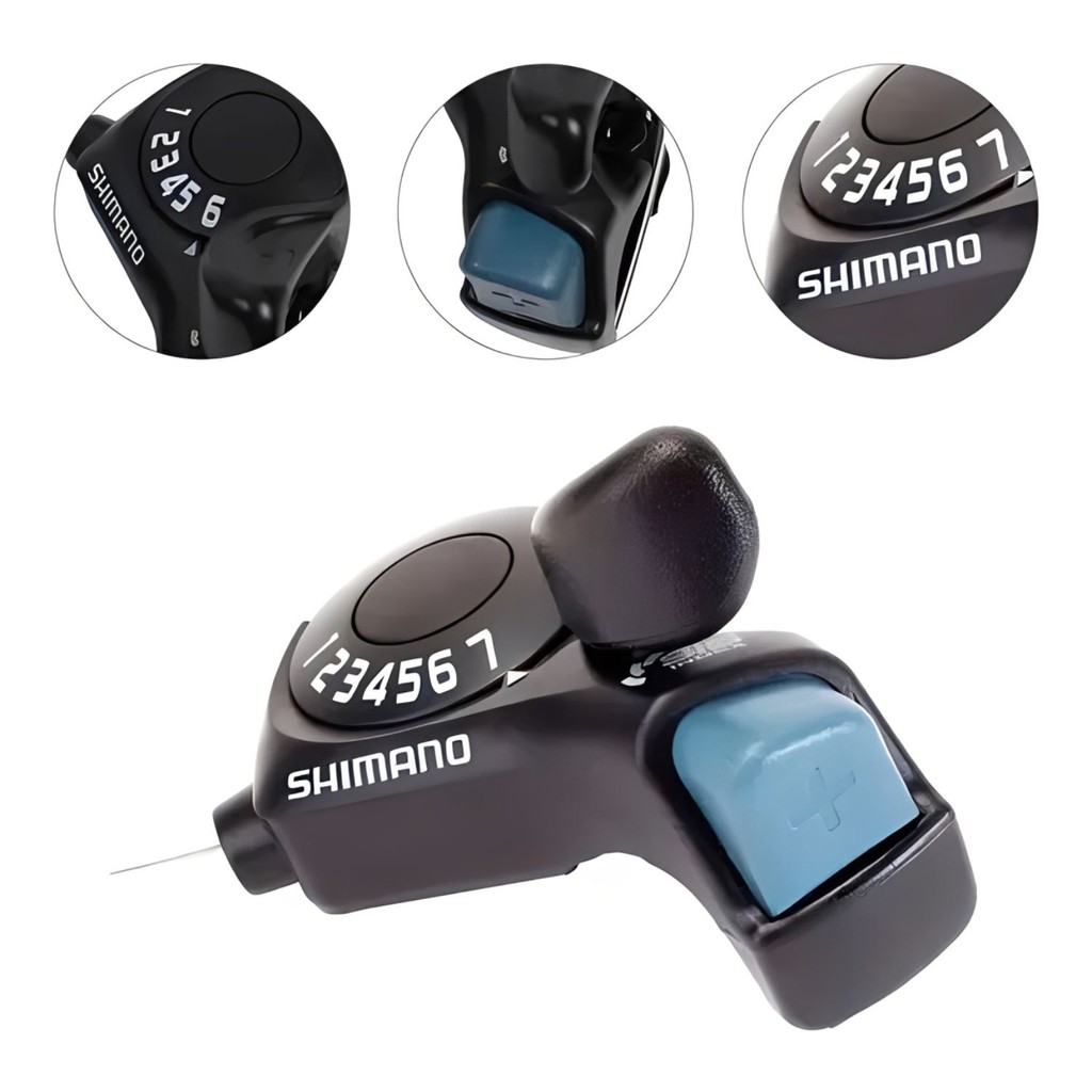Alavanca Câmbio Freio Shimano Tourney TX30 Direito 7v 3x7v Shifter Sis Bike Mtb Eletrica