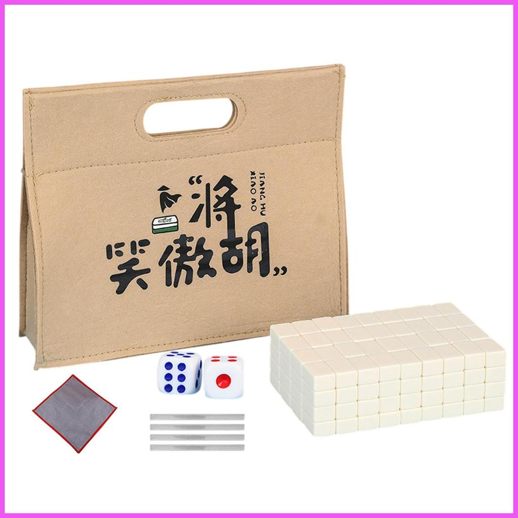Mahjong Telha Conjunto A Pequena Toalha De Mesa Saco De Transporte Dados Régua Telhas Jogo Para Amigo alpirrt3br