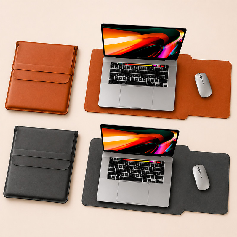 Case Bolsa Capa Notebook MacBook Mouse Pad 2 em 1 Sintético Resistente Exclusivo Compre Já