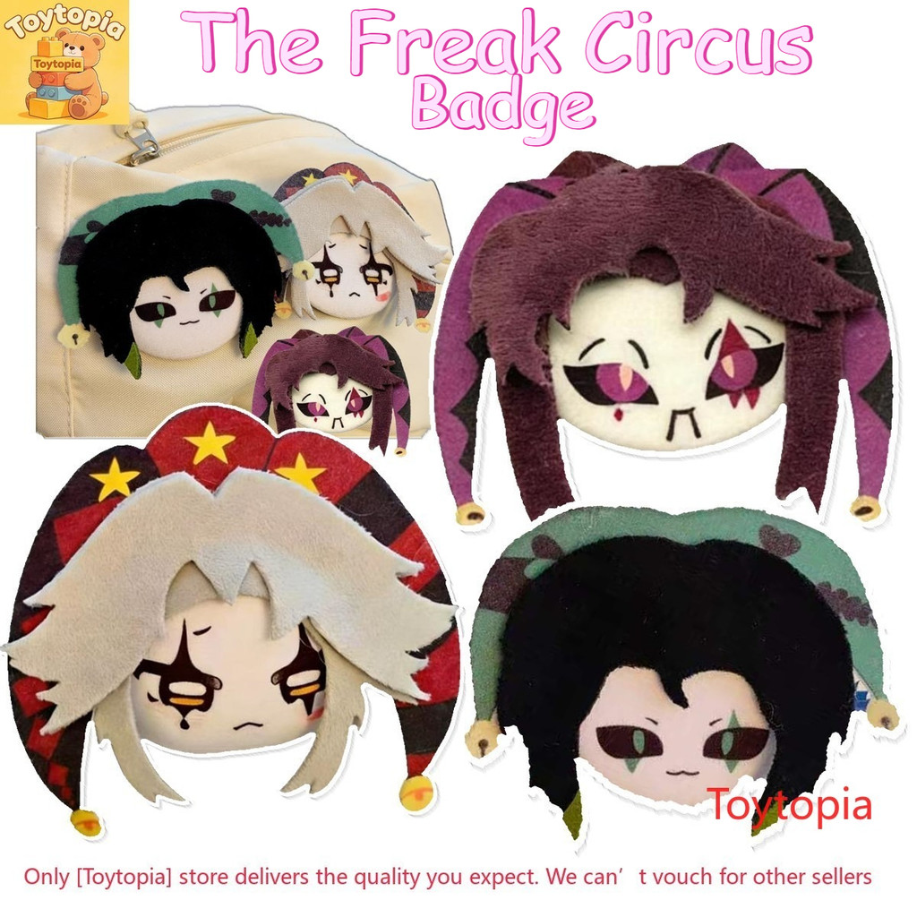 The Freak Circus Badge Piercerrot Arlequin Anime Pin Plush Bar 2D Handmade Millet