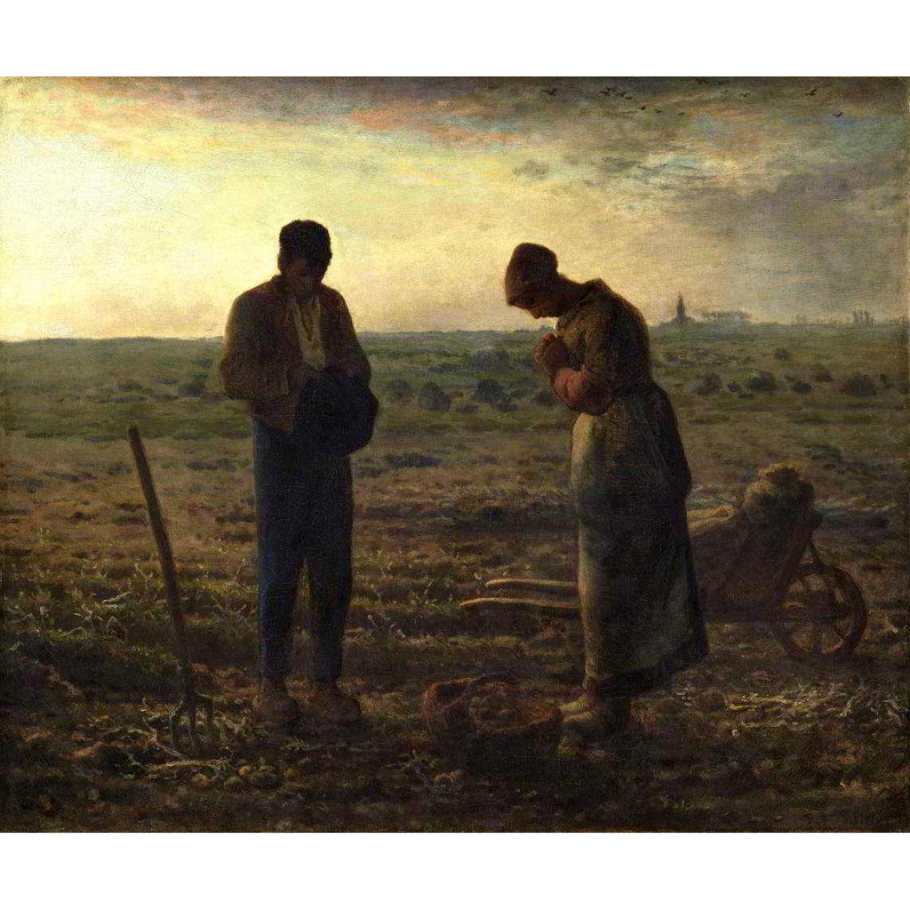 Angelus - Jean-François Millet - Tela Canvas Para Quadro