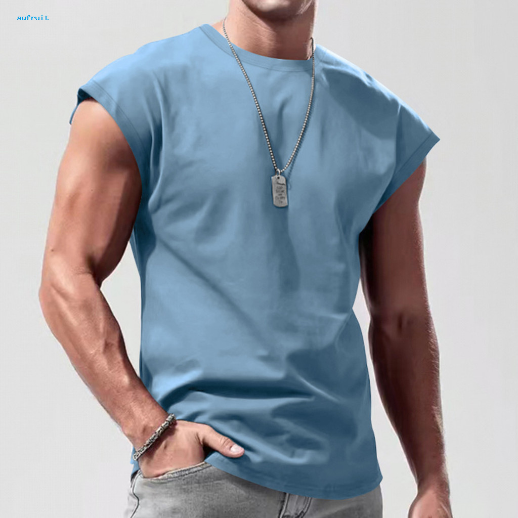 Matte Cotton T-shirts Dropped Shoulder Design Men’s Summer Crew Neck T-shirt – Lightweight Soft Breathable with Armp