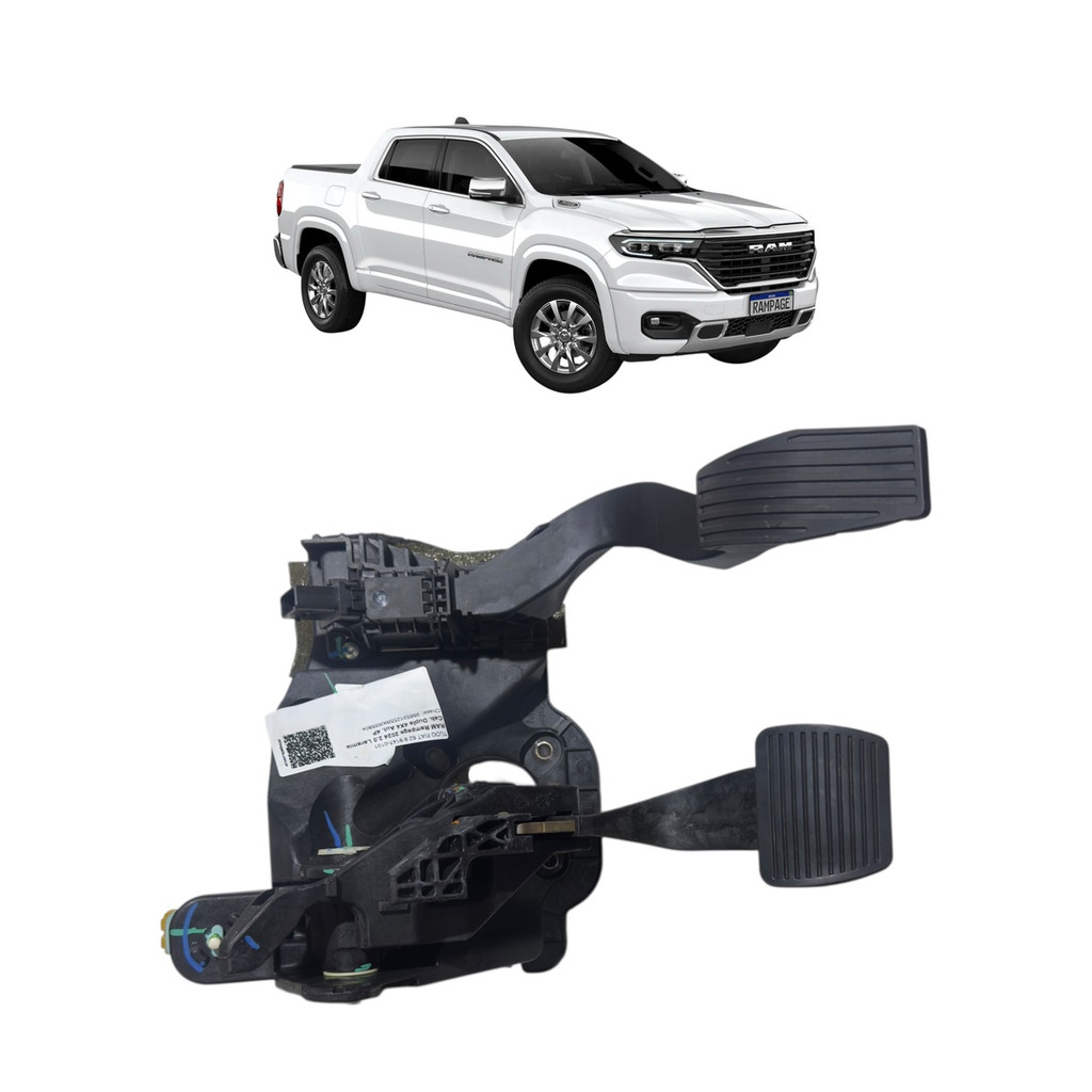 Pedaleira Original RAM Rampage 2.0 Gas 2023 a 2025