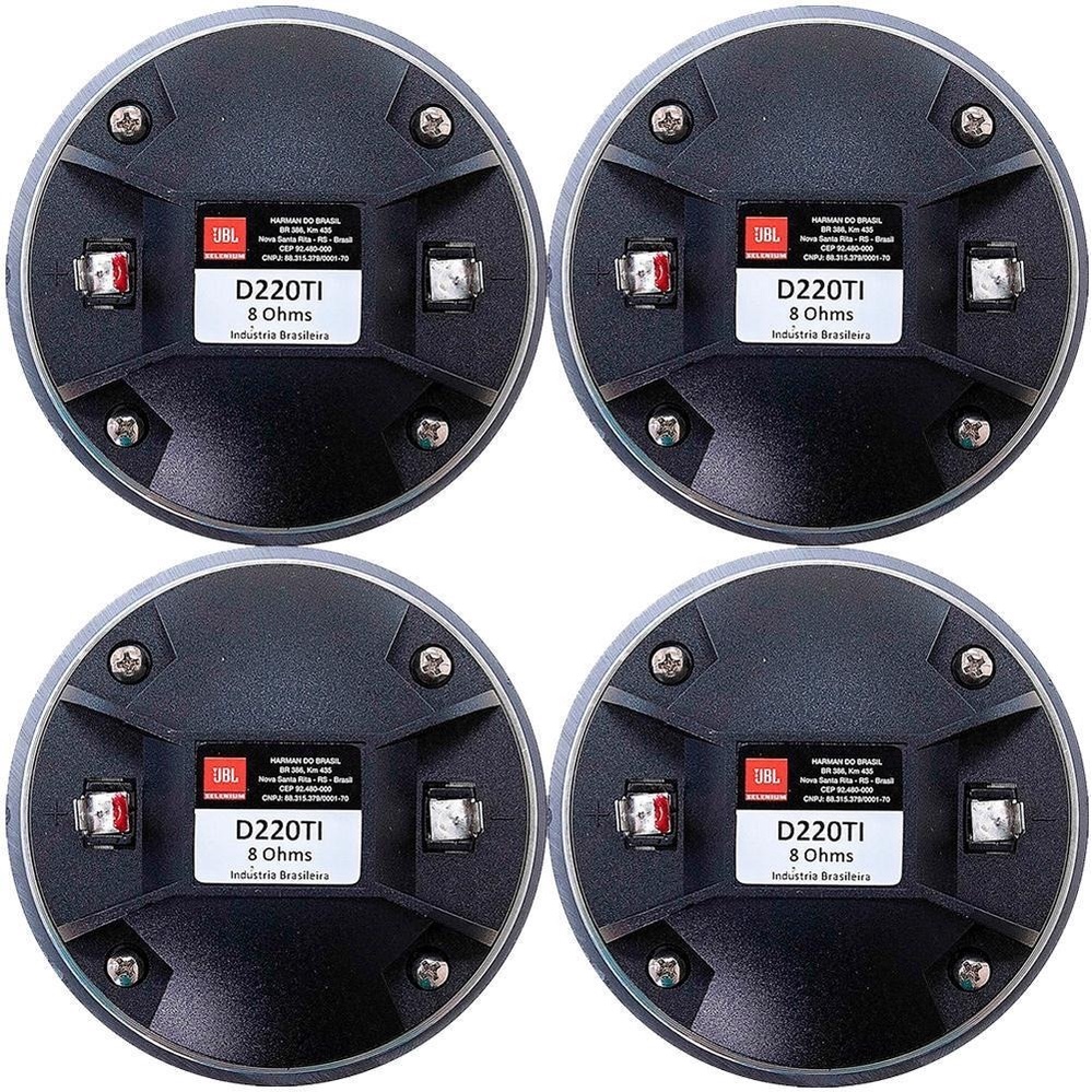 Kit 4 Draive Titanio Jarrao D220ti Cornetao 160w 8Ohms Jbl