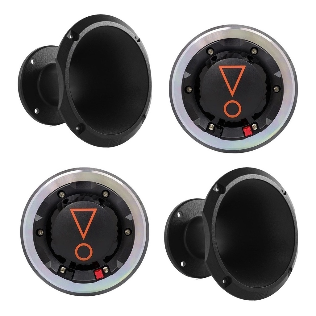 Kit 2 Driver JBL D405 Trio X 160W + 2 Cornetas JBL HL14-50 Alumínio Preta