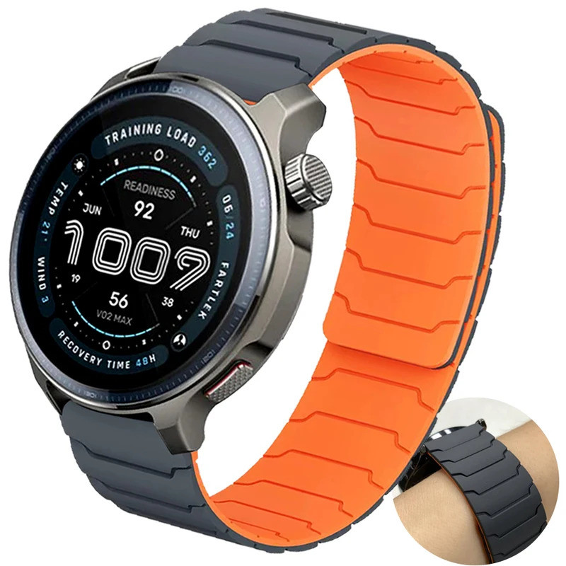 Pulseira Magnética de 20mm/22mm para AMAZFIT BALANCE 2 Active2 GTS 4 mini 3 BIP6 5 UNITY GTR 4/3/3 Pro 2e, Pulseira de S