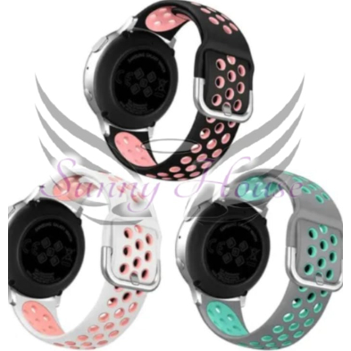 Pulseira Silicone Furadinha Esportiva com Fecho para Garmin Forerunner 165 Active2 GTR3 Pro 20/22mm