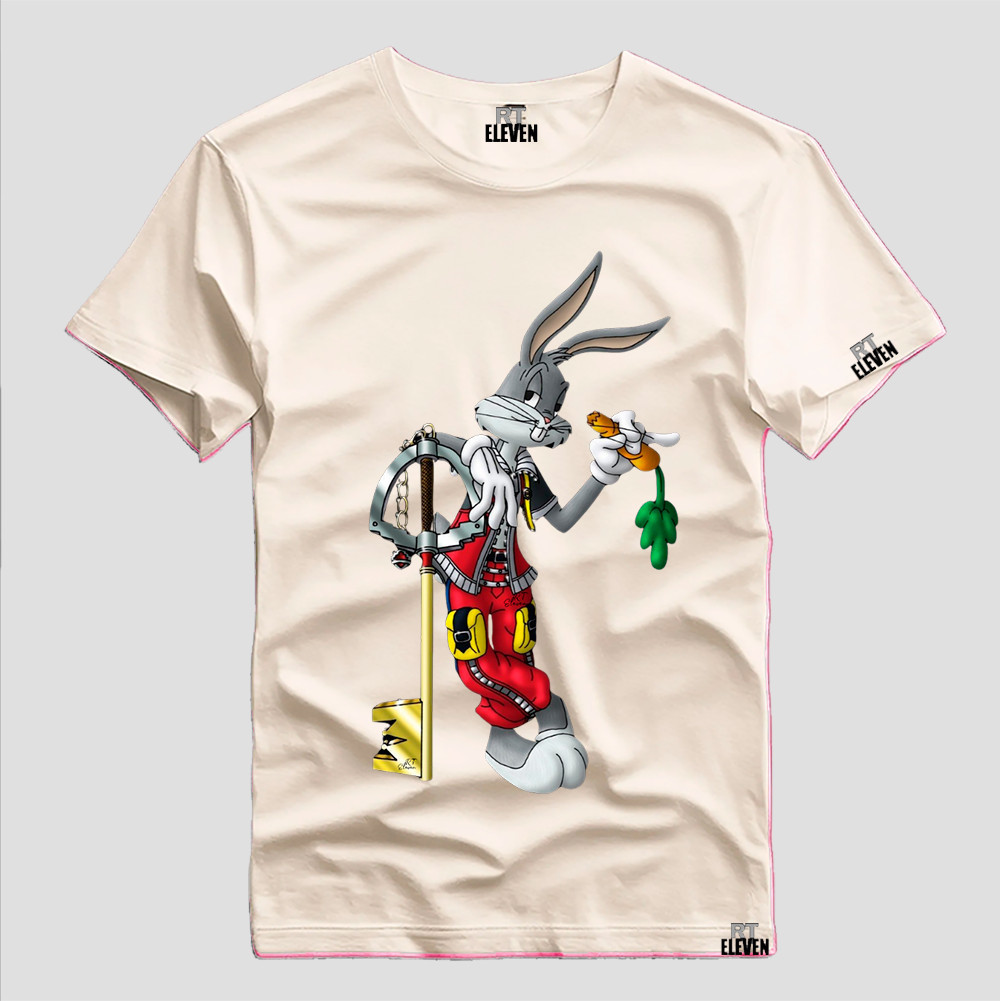 Camiseta Pernalonga Estampada Desenho Linha Premium RT Eleven  camiseta Tshirt Malha 100%  Algodão Unissex