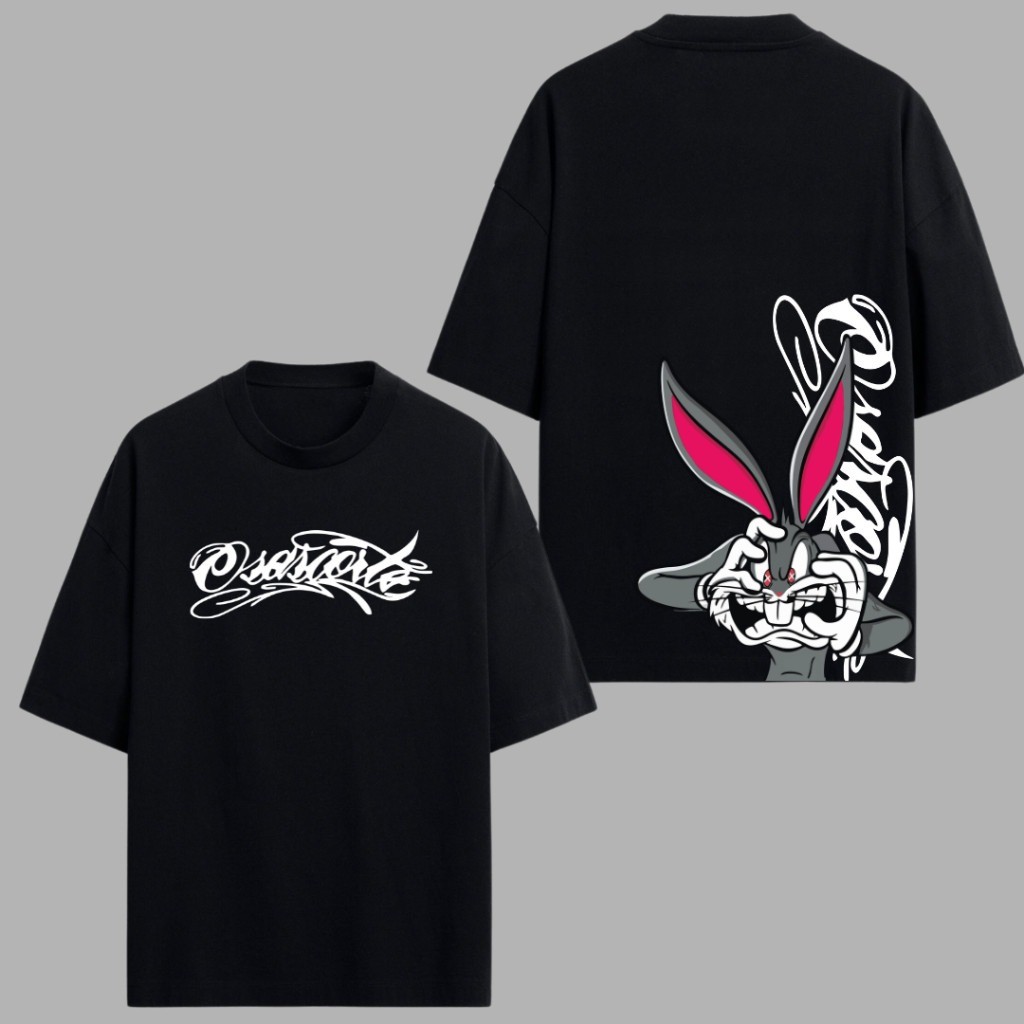 Camiseta  Masculino Estampada 244 grau pernalonga Roupa Masculina 100% Algodão Linha Premium