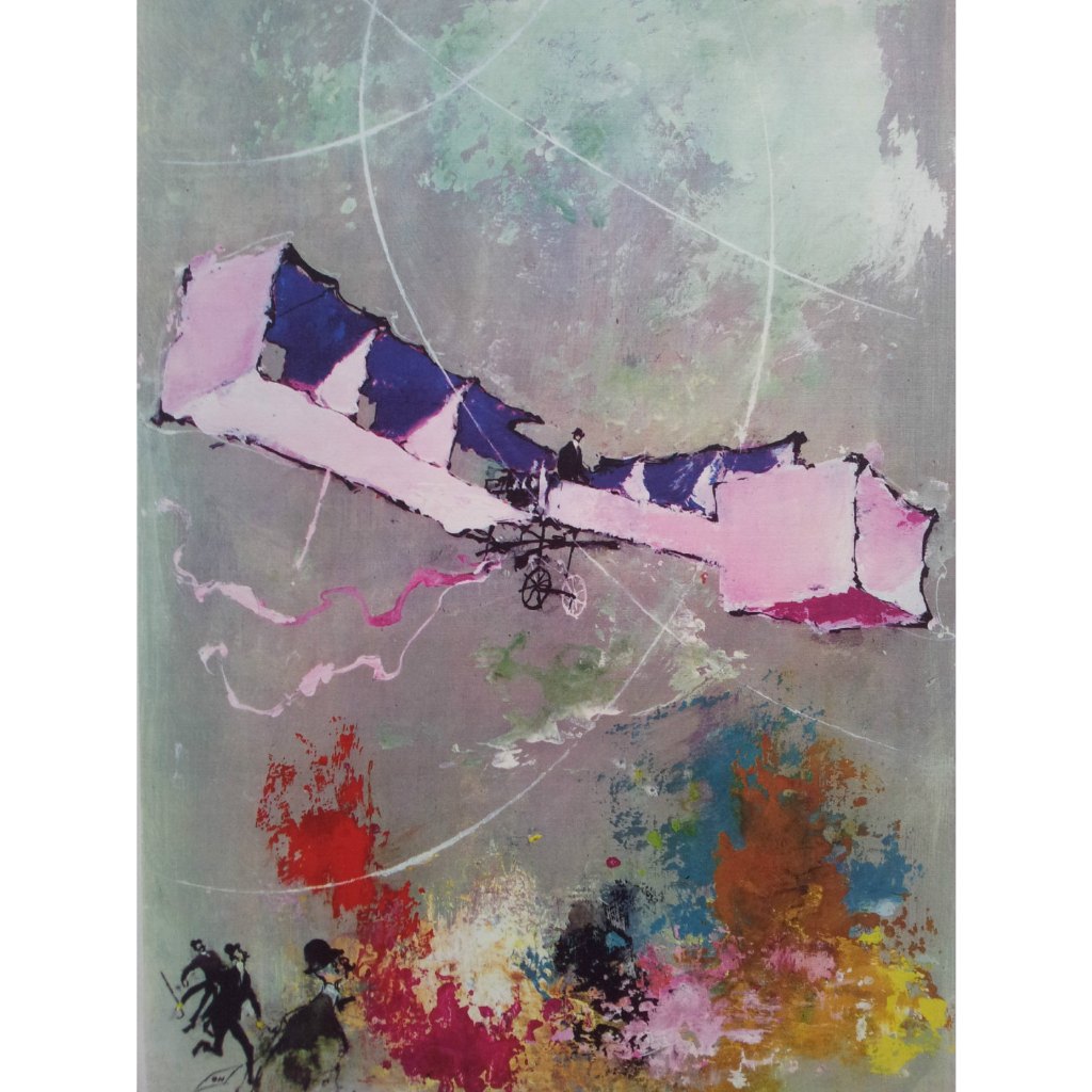 Pôster    -   Santos Dumont 14 Bis  -  Art Decora  -   33 Cm X 48 Cm