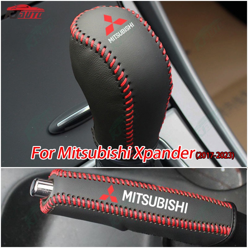 Mitsubishi Xpander Luxury Leather Shift Lever Cover Operação Capa Do Freio De Mão Acessórios Para Decoração De Carros