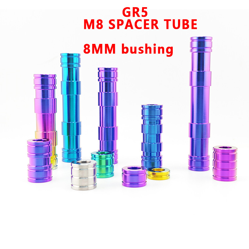 GR5 Titanium M8 Parafusos Espaçador Tubo 8mm Bucha