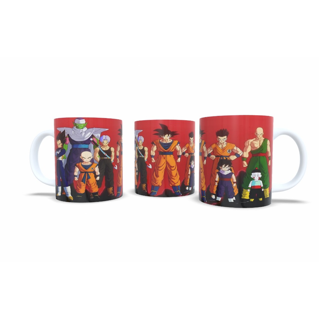Caneca Anime Dragon Ball Z Personalizada Nome Goku Personagens Abertura Serie Cell Full HD 2541