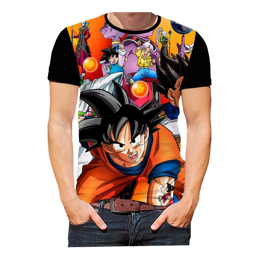 Camisa Camiseta Dragon Ball Goku  Mangá Séries 03 HTPX