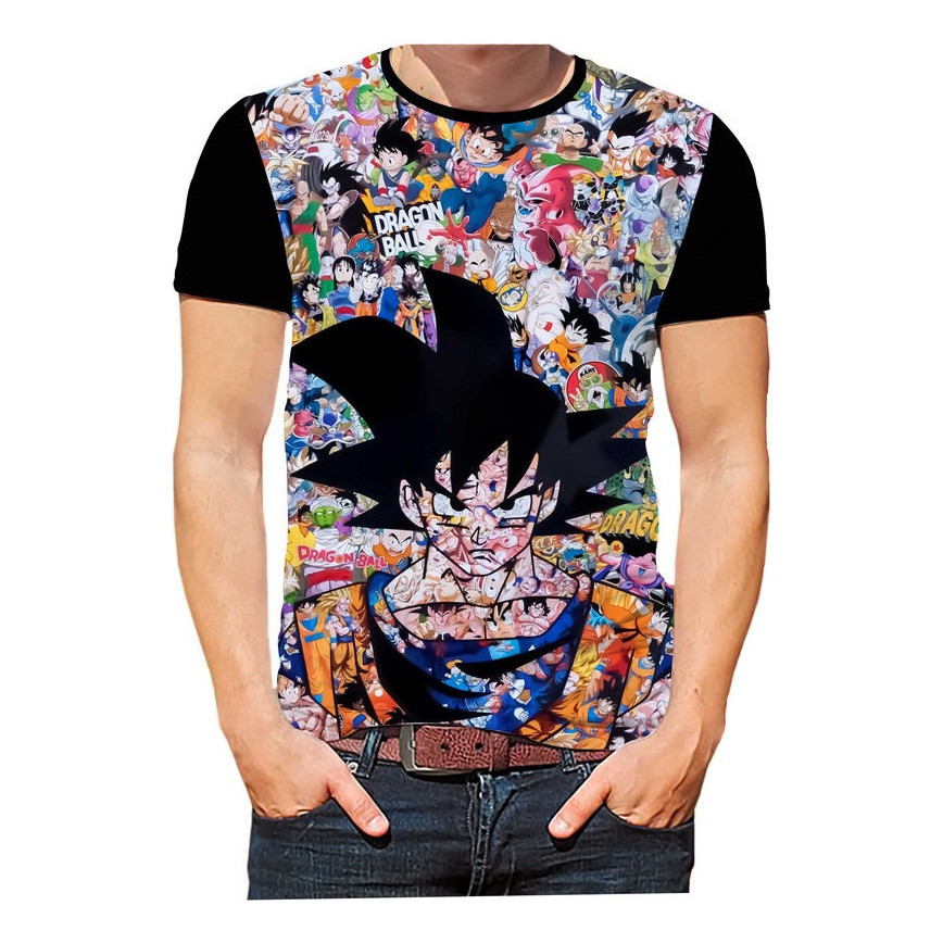Camisa Camiseta Dragon Ball Goku  Mangá Série Hd Pod ''
