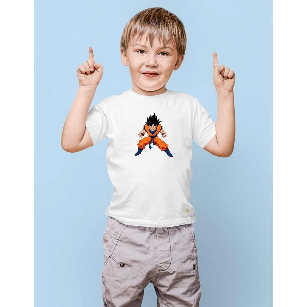 Camiseta Infantil Dragon Ball Z desenho Animado Serie Filme