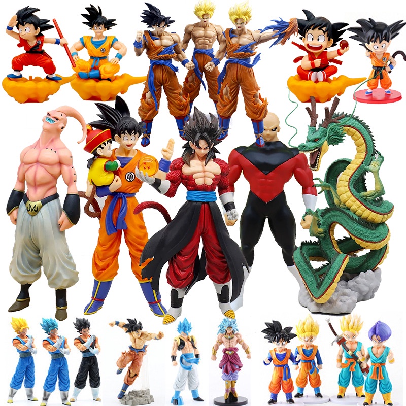 Anime Dragon Ball Super Saiyan Kakarotto Broli Jiren Figura Série Cartoon Goku Preto BT Auto-destruição Mobei Demonizado