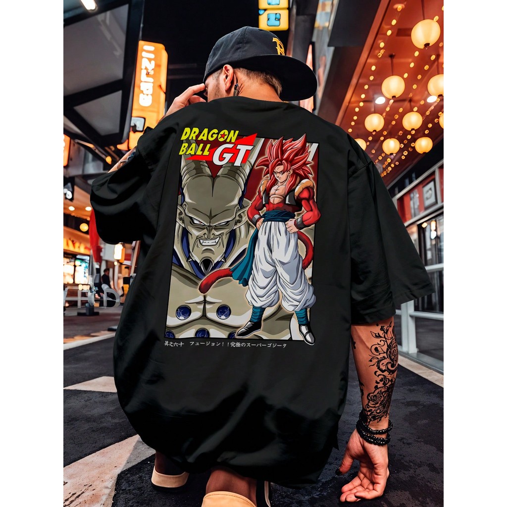 Camiseta Streetwear Dragon Goku Gt Evolução Dragon Ball Teletransporte Desenho Série Anime Geek Mangá