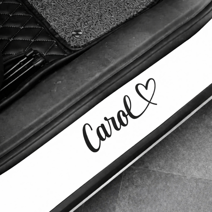 Adesivos Personalizados Com Nome E Coração Carro Moto Alta Qualidade Vinil A prova D'água - Promoção