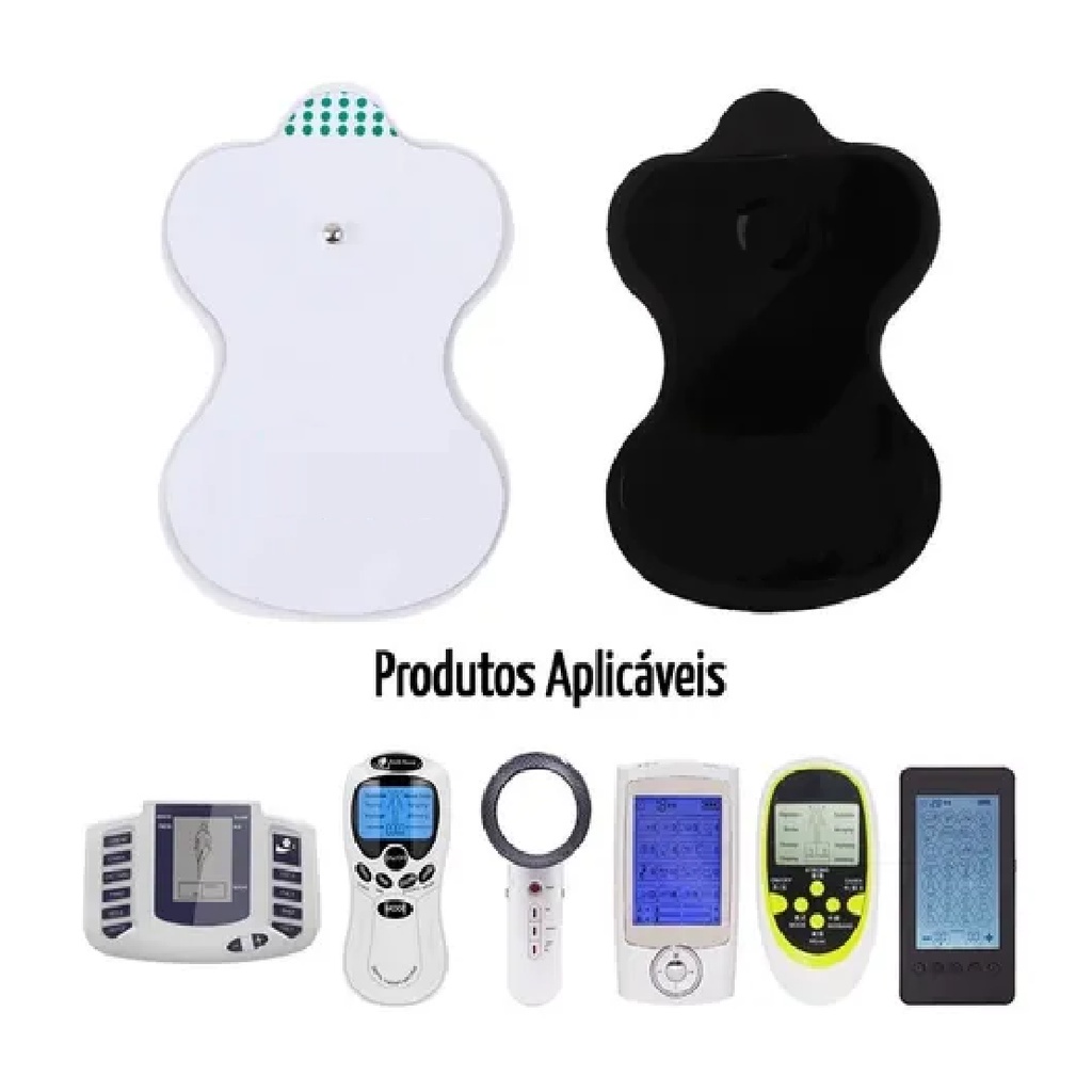 Kit 4 Peças Adesivo Eletrodos Pads Aparelhos Fisioterapia Massageador Tens Fes