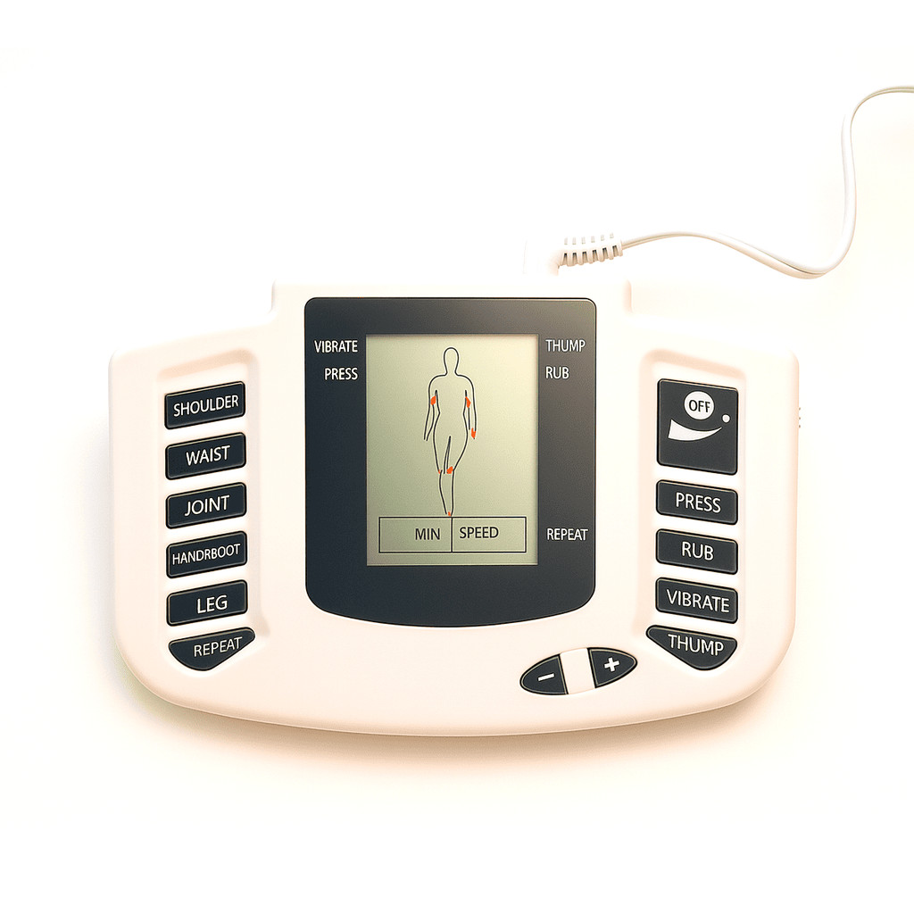 Aparelho Digital Fisioterapia Choque Tens Fes Massagem Profissional Tela LCD Acunputura