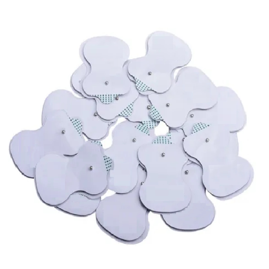 Kit 10 Peças Adesivo Eletrodos Pads Aparelhos Fisioterapia Massagem Tens Fes