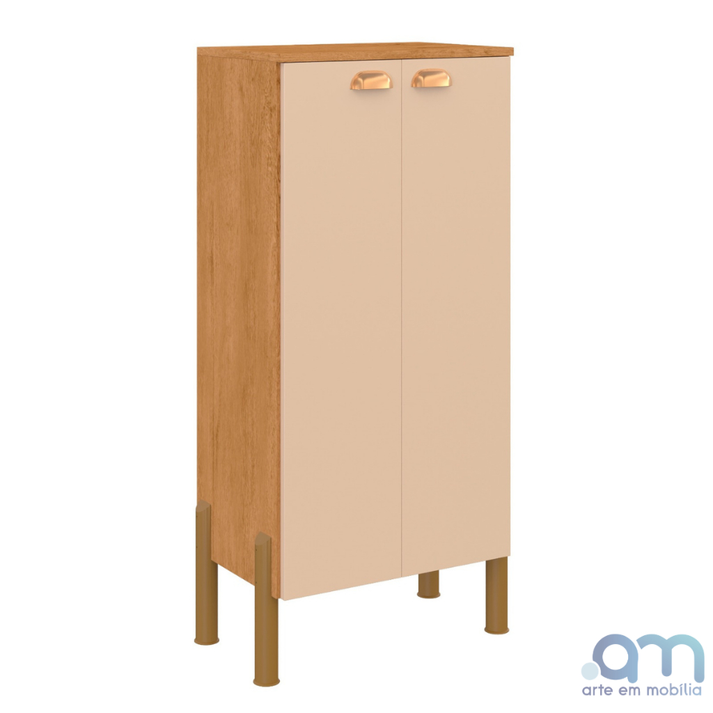 Sapateira Multiuso Mobi 2 Portas em MDP – Organizador de Calçados para Quarto, Hall e Lavanderia | Modelos Roller ou Ipê