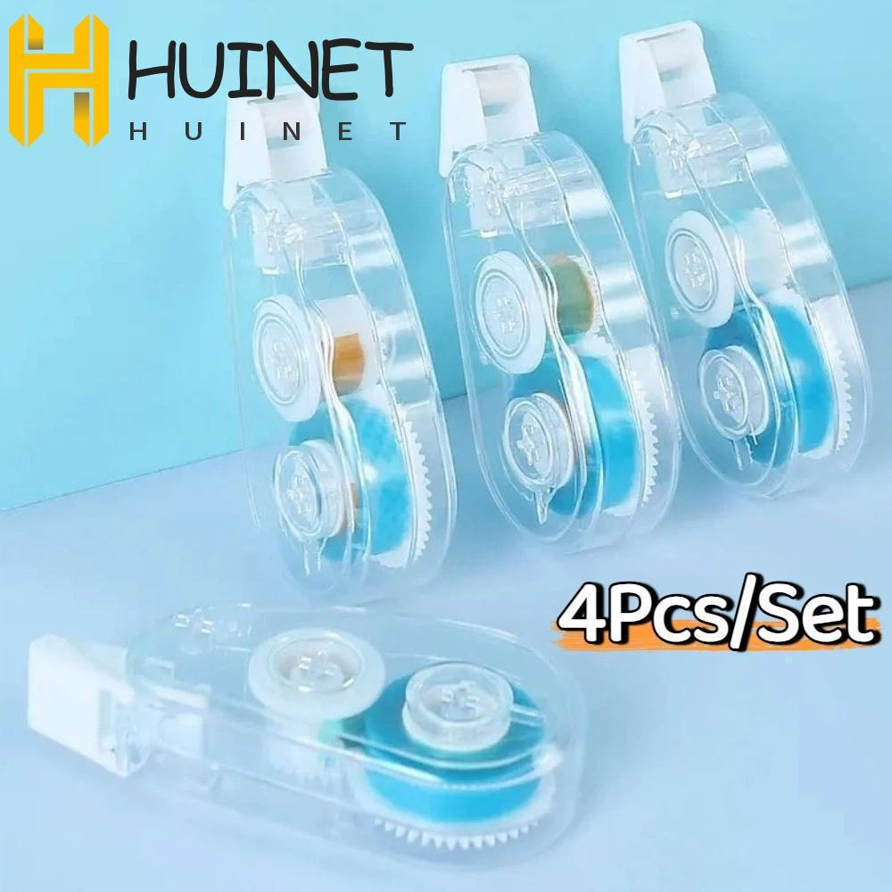 HUINET 4 Pçs/Set Fita Adesiva Dupla Face , 5m DIY Dot Glue Roller Tapes , Multi-Funcional