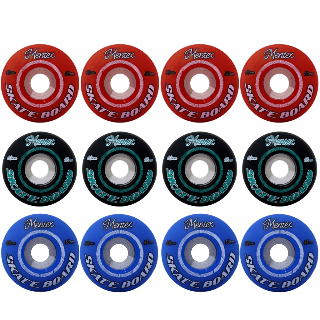 Rodas de Skate MENTEX 53MM Multi Cores 95A Street