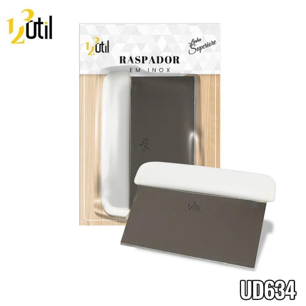 Raspador Inox Espátula Cortador Cozinha Multiuso - 123 Útil