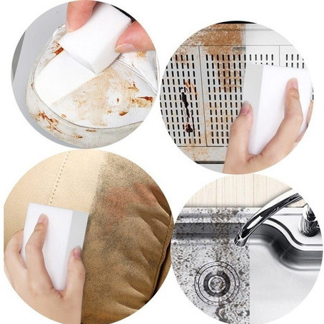 Kit 20 Esponjas  Tira Mancha Bucha Mágica Melamina Limpa Tudo Limpeza fácil Novidades Gorduras